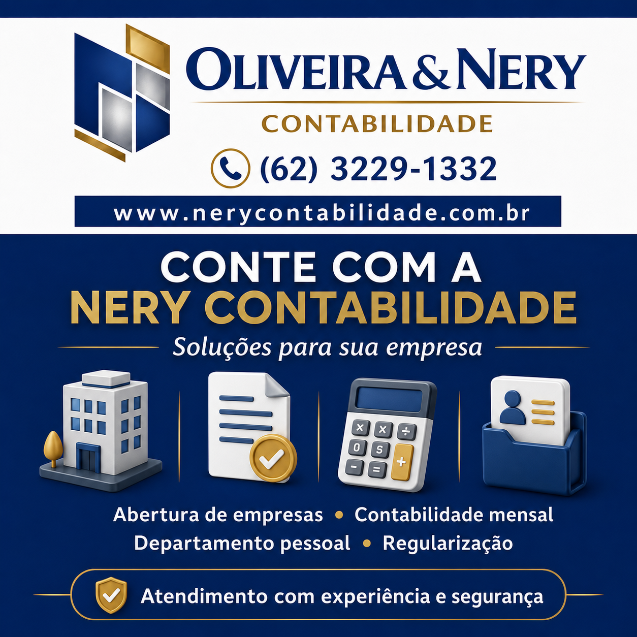 Publicação da Oliveira & Nery Contabilidade sobre seus serviços